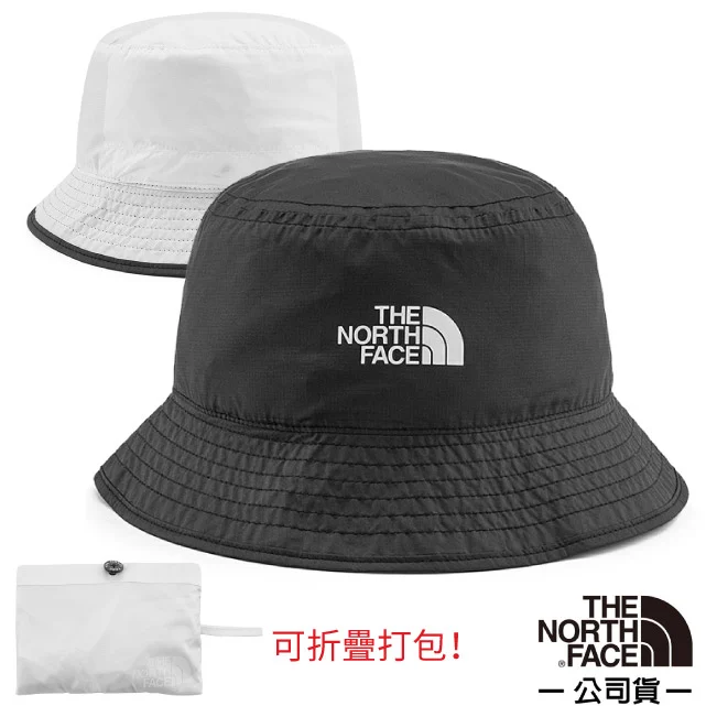 【美國 The North Face】雙面 SUN STASH 抗UV 漁夫帽/UPF50抗紫外線/CGZ0-KY4 黑✿30E010